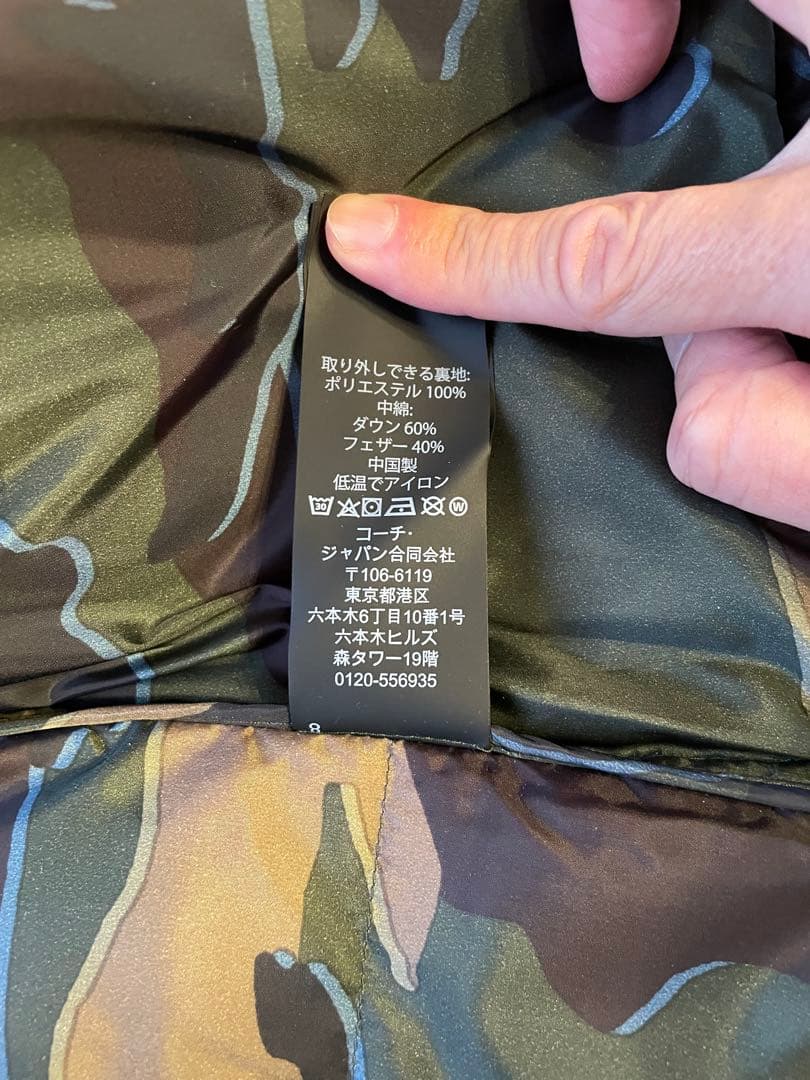 ほぼ未着用COACH 3wayモッズコート　カーキ