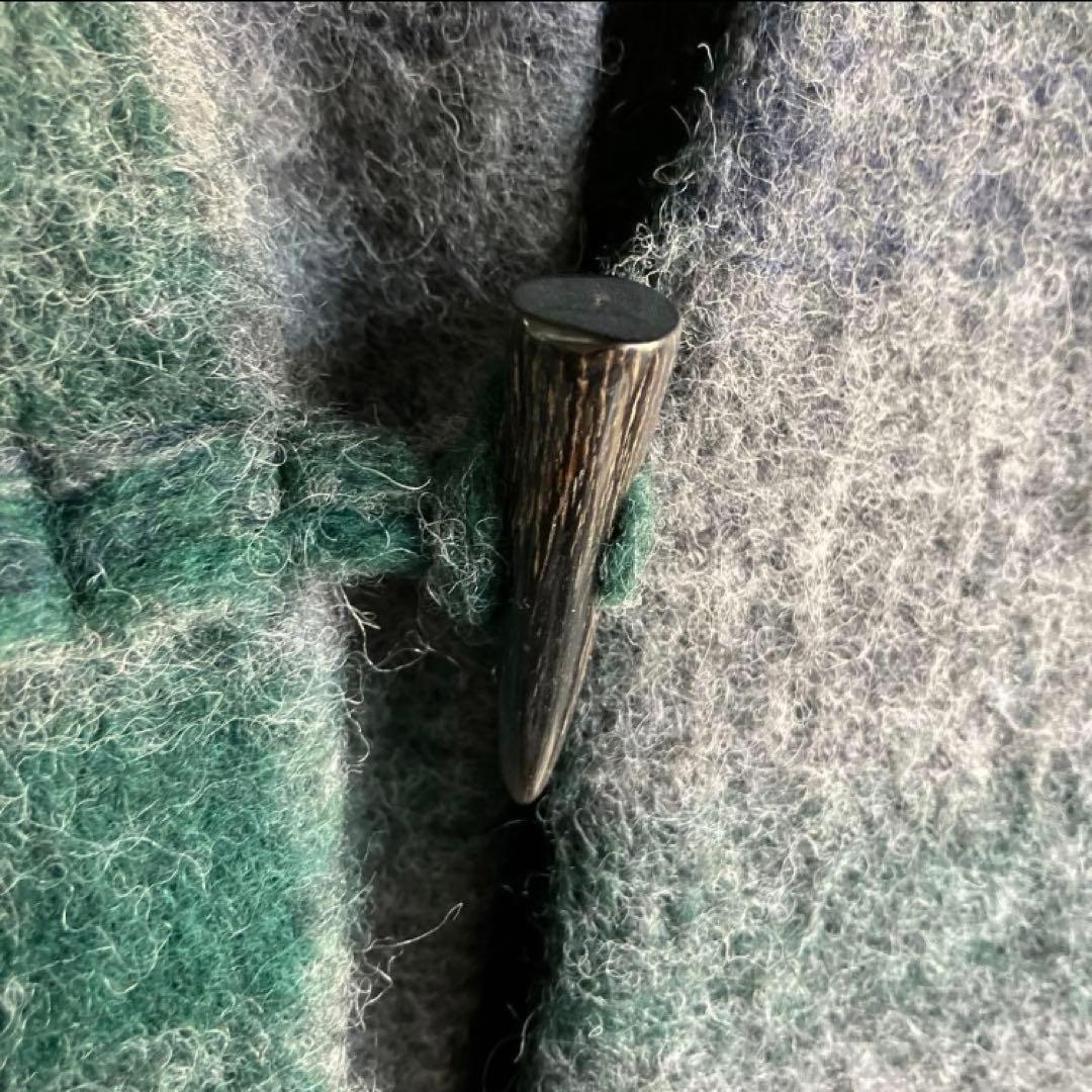 値下げ【美品】plantation ビッグチェックフリンジ　コート