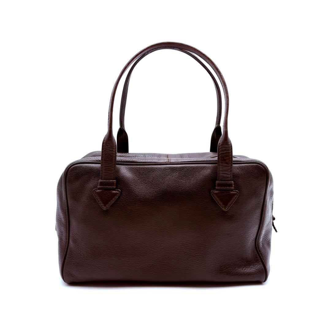 【美品】LOEWE ロエベ　ヘリテージ　ミニボストンバッグ　レザー　ロゴ