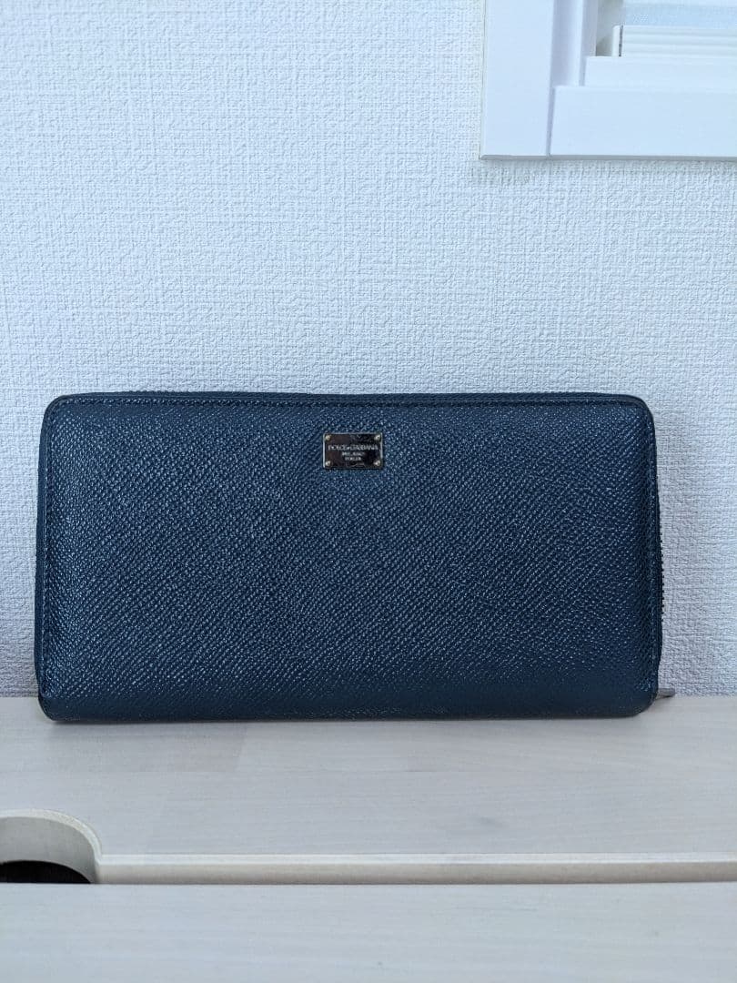 DOLCE&GABBANA ネイビー 長財布