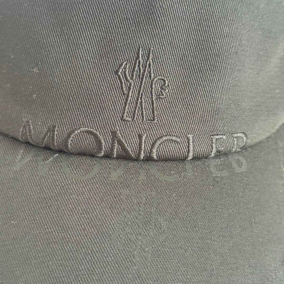 MONCLER モンクレール ロゴキャップ ブラック FREE 正規品 新品