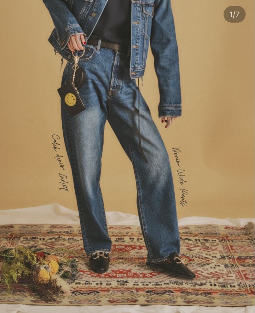 【ラソエヌサーティスリー 】新品Calik Denim デニムパンツ　L