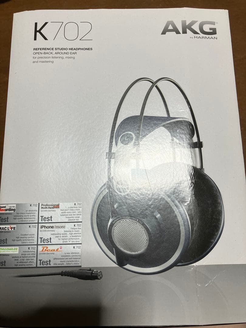 AKG K702 ヘッドフォン ケーブル&箱付き