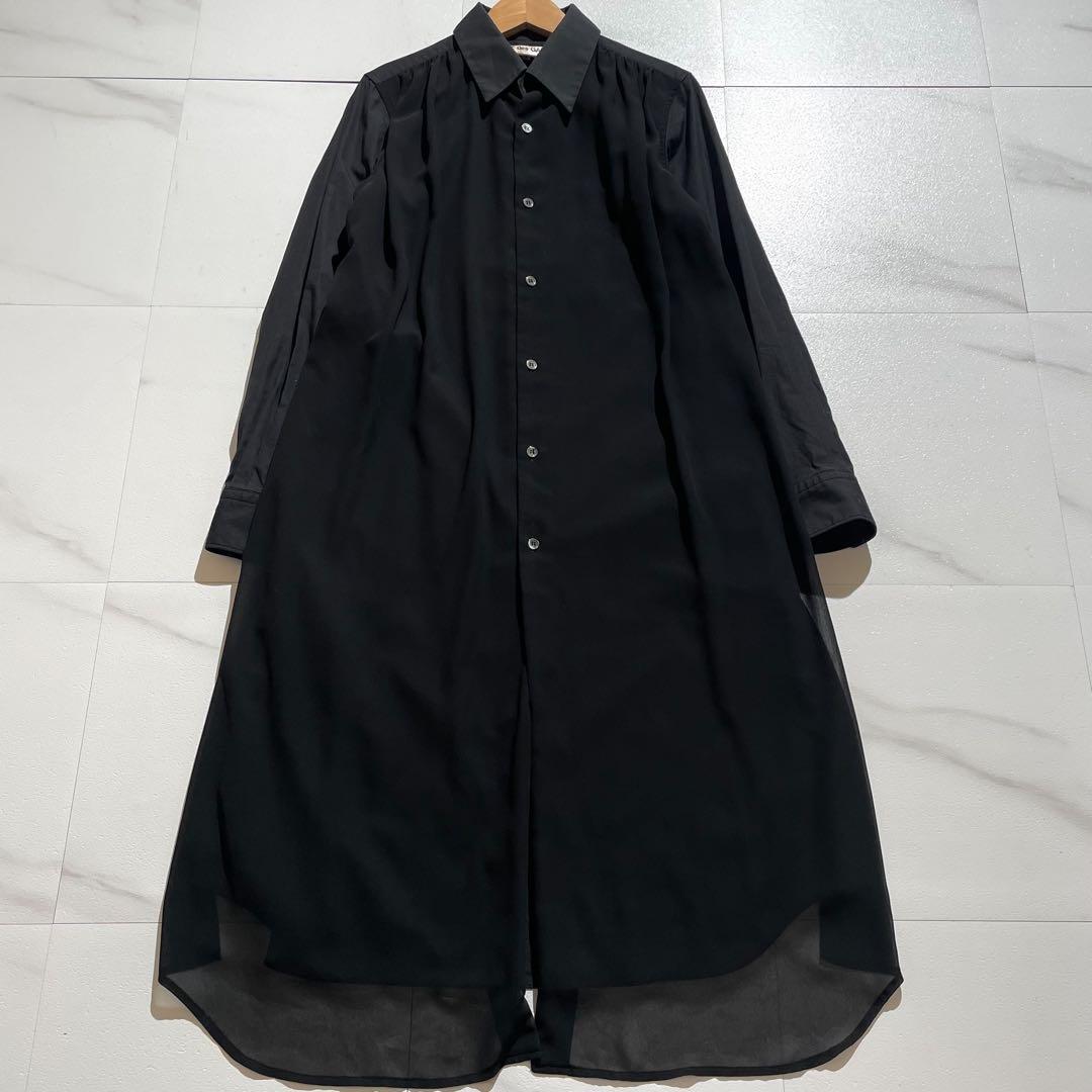 トップス COMME des GARCONS long dress 2020AW BLK