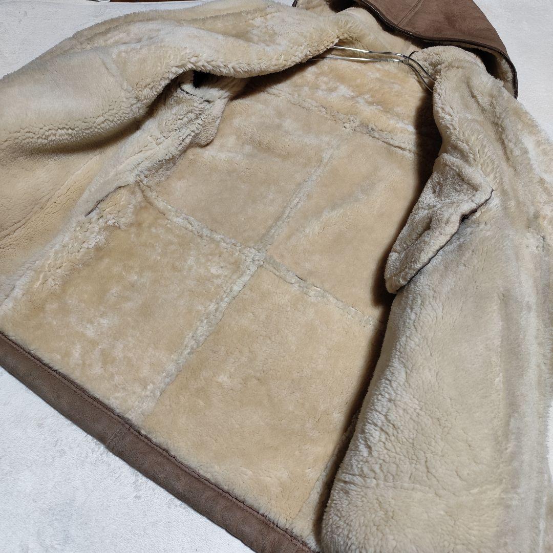希少【 ラダアニモ 】✦ 本革 羊革 ムートン ダッフル コート Ｌ