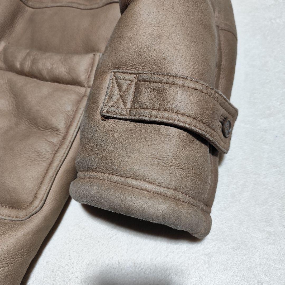 希少【 ラダアニモ 】✦ 本革 羊革 ムートン ダッフル コート Ｌ