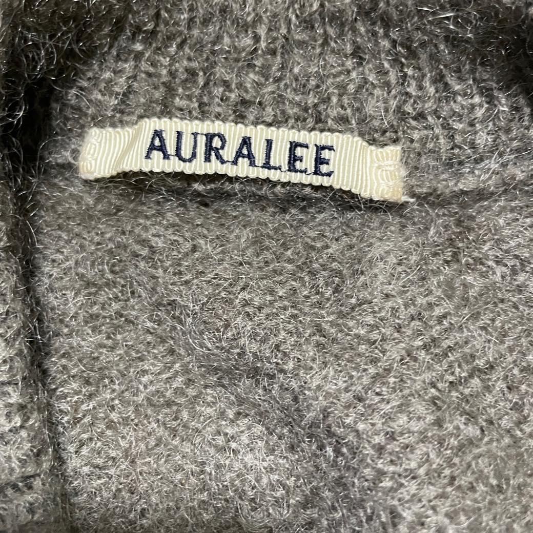 AURALEE スーパーキッドモヘアニット ロングカーディガン