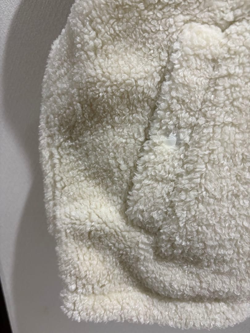 Malbon Golf フード付きリバーシブル　ダウンベスト アイボリーM