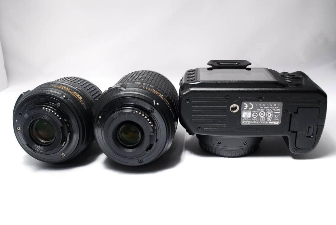 ♥一眼デビュー応援♥Nikon D3000♥ AF-S標準＆望遠セット Wレンズ