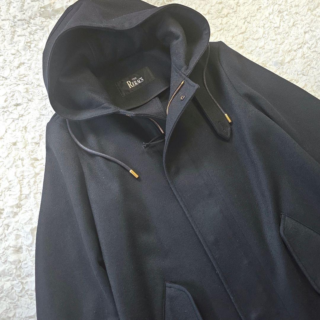 THE RERACS ウールロングモッズコート ブラック アローズ 別注