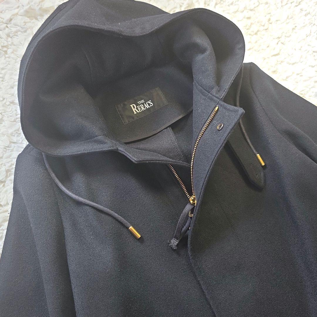 THE RERACS ウールロングモッズコート ブラック アローズ 別注