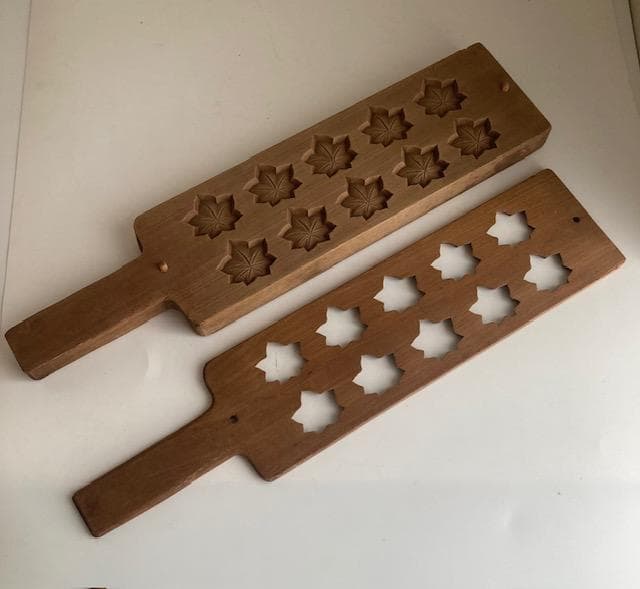 古道具　木型　紅葉　もみじ　干菓子