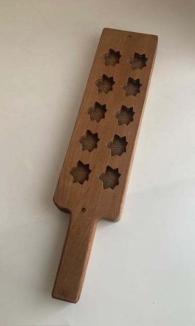 古道具　木型　紅葉　もみじ　干菓子
