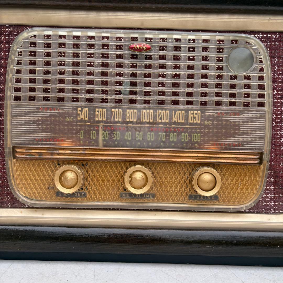 美品■昭和レトロ■早川電機 シャープ RS-350型 真空管ラジオ