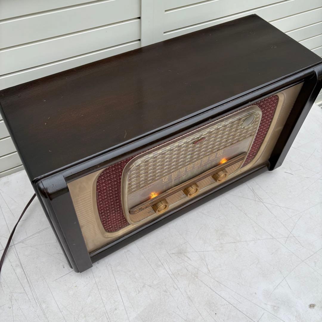 美品■昭和レトロ■早川電機 シャープ RS-350型 真空管ラジオ