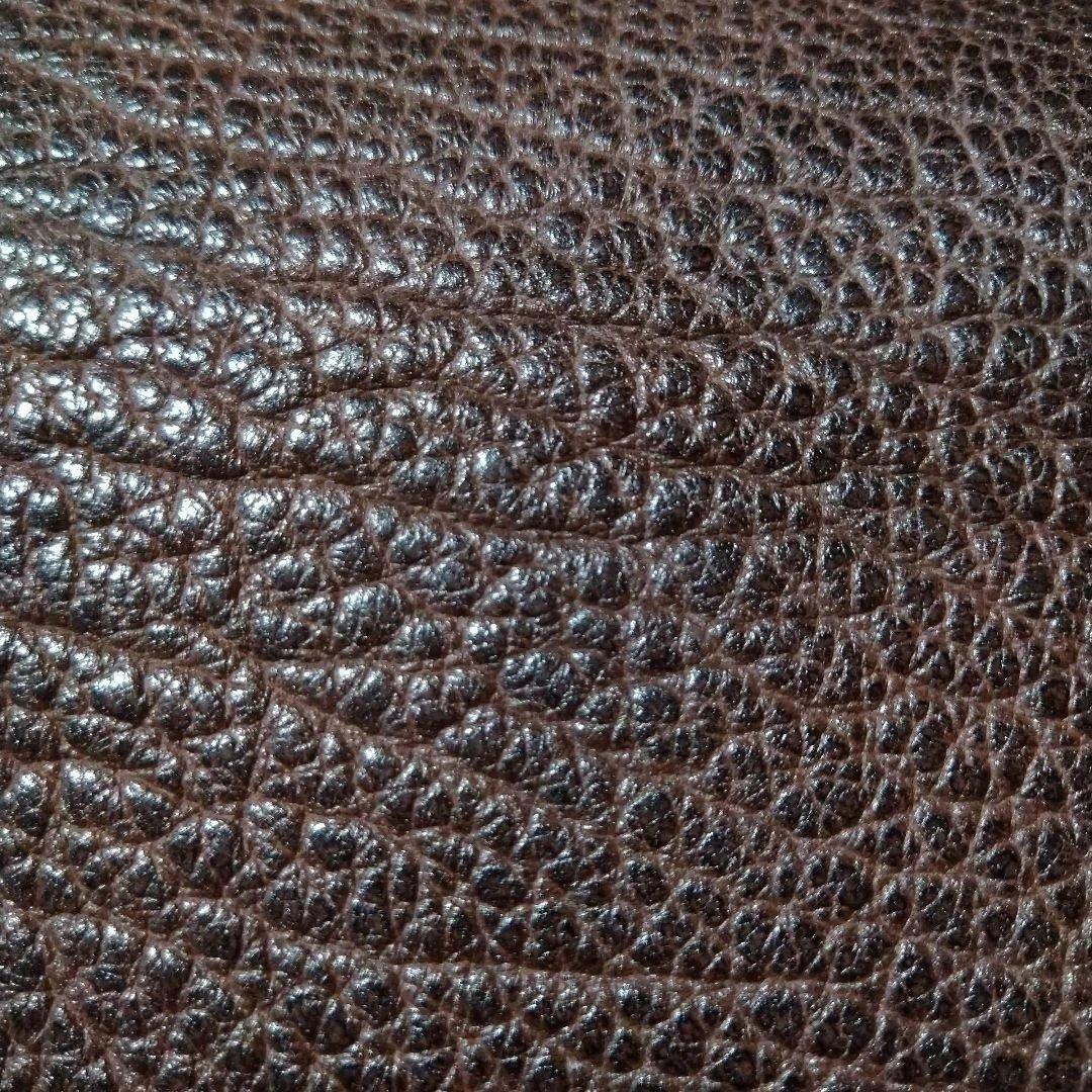 ラッキージョン　ブラウンレザー スターコンチョ付きウォレットショルダー