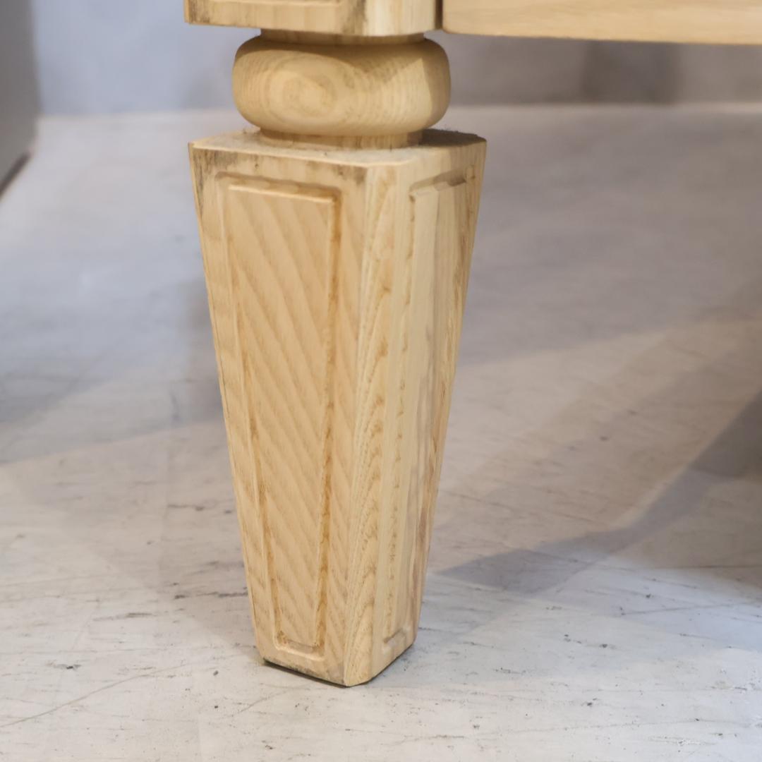 フランフラン ミーテ アッシュ材 ダブルベッドフレーム ナチュラル クラシック