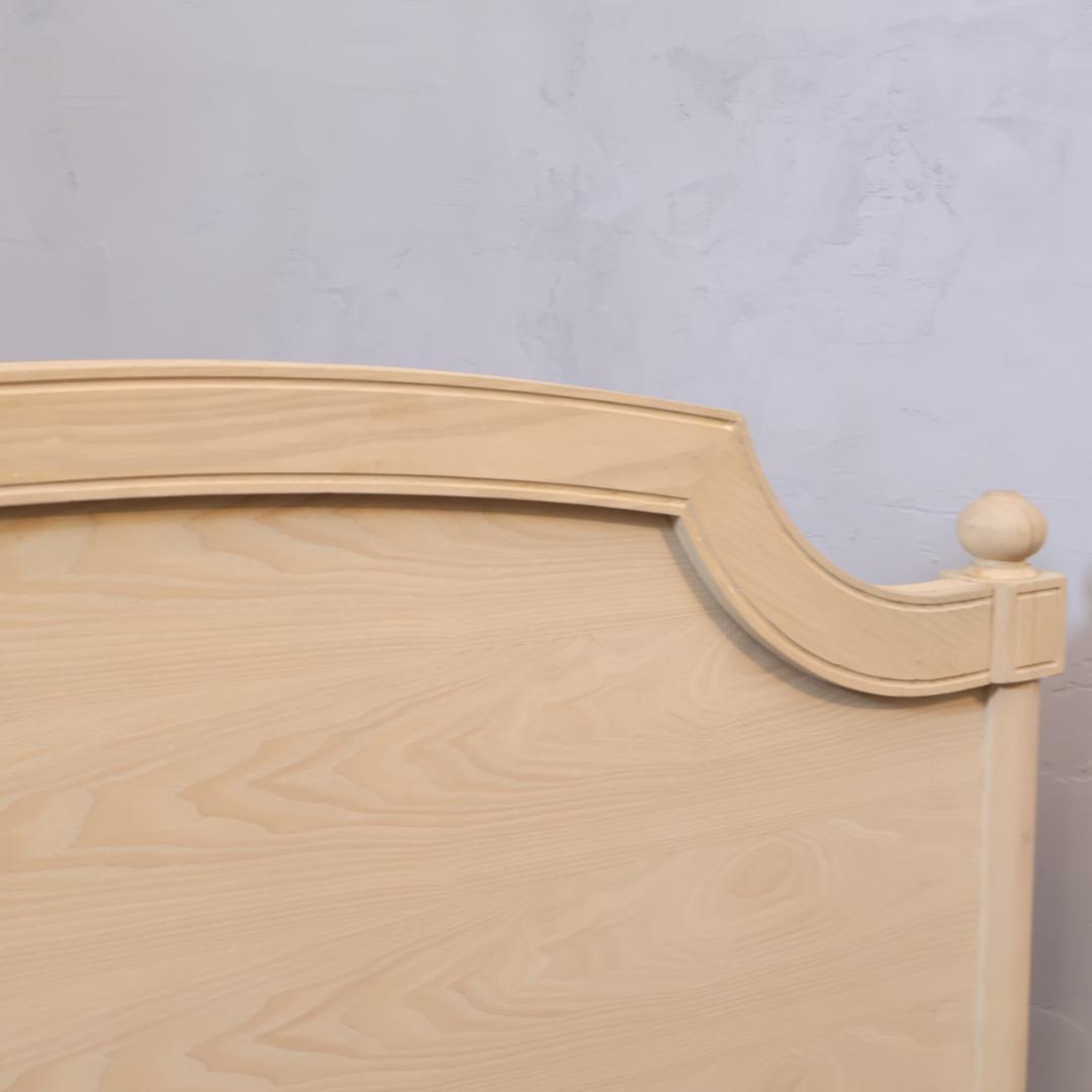 フランフラン ミーテ アッシュ材 ダブルベッドフレーム ナチュラル クラシック