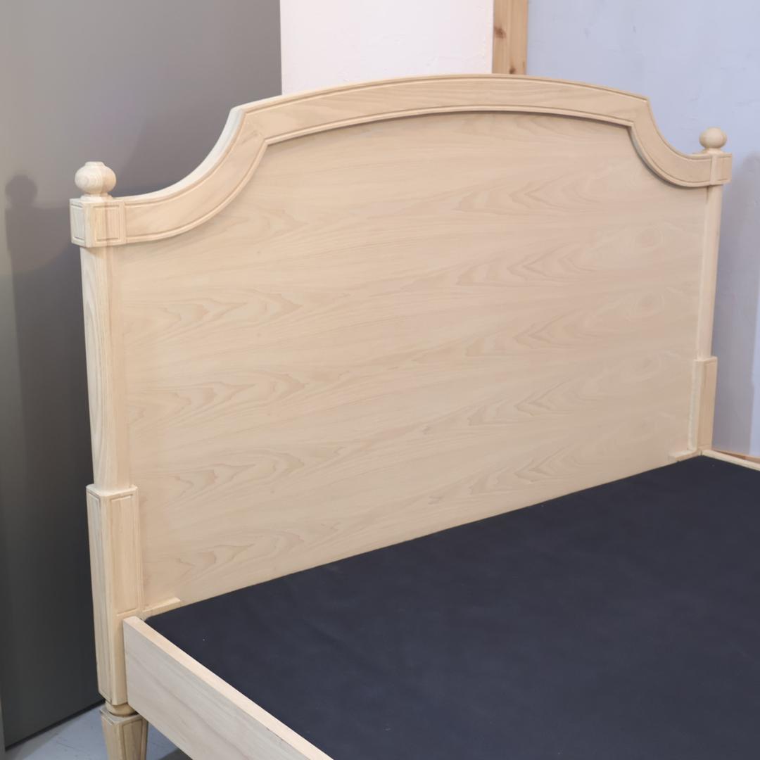 フランフラン ミーテ アッシュ材 ダブルベッドフレーム ナチュラル クラシック