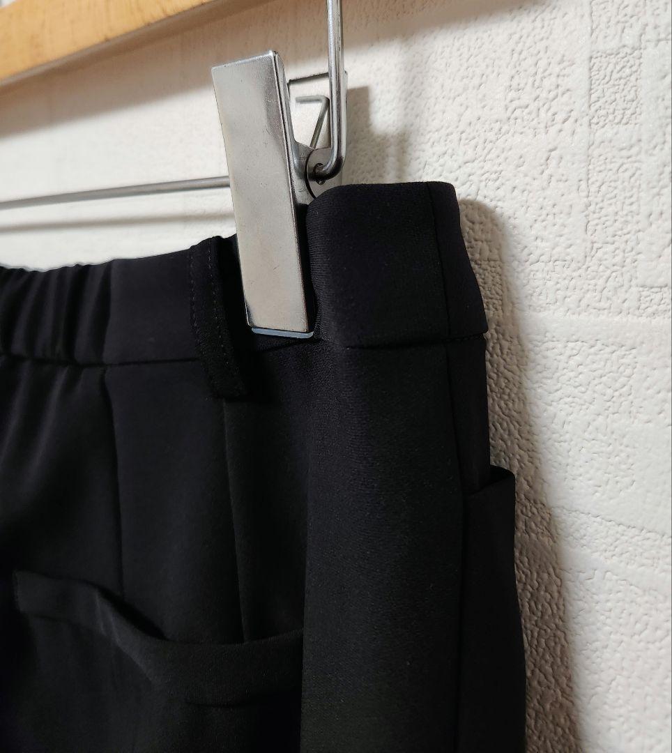 エスプリミュール　レディース　パンツ　スーツ　セットアップ　ブラック　ストレッチ