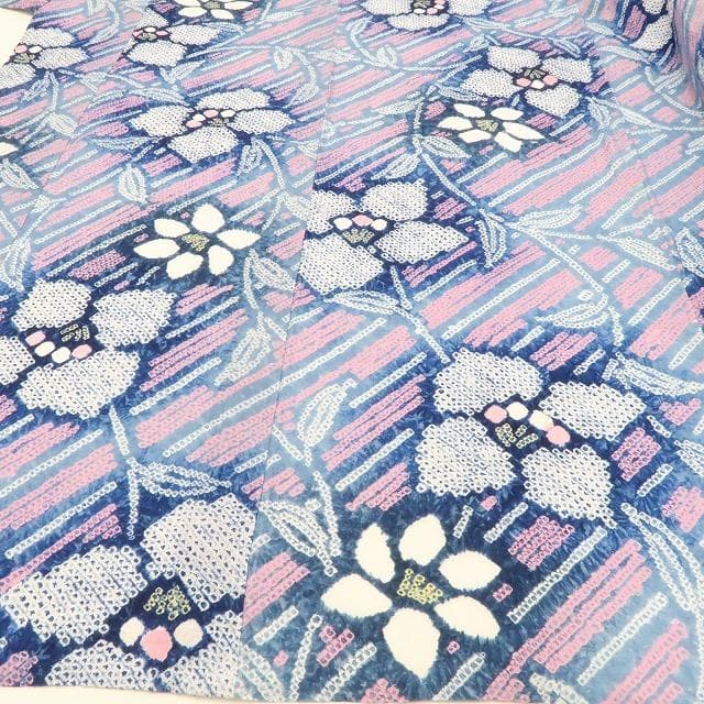 Raychel mama 新品 有松鳴海絞り 夏着物 高級浴衣 6056