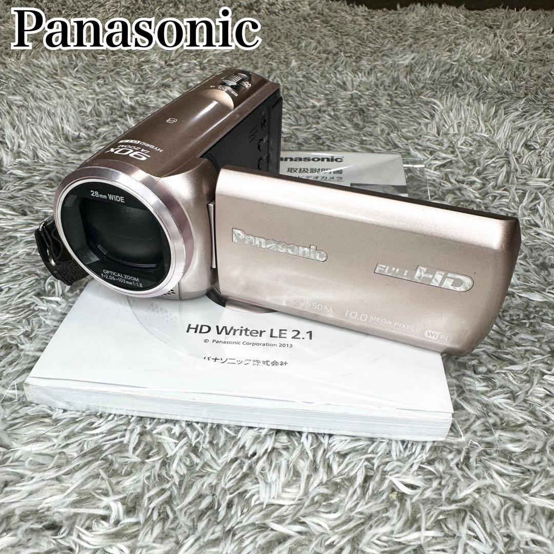 【美品】Panasonic　HC-V550M ビデオカメラ　ピンク　動作確認済
