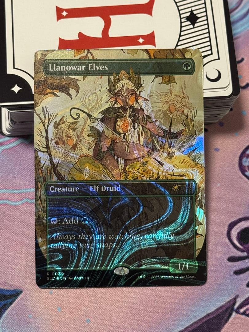 【ハロー・Foil】《ラノワールのエルフ/Llanowar Elves》