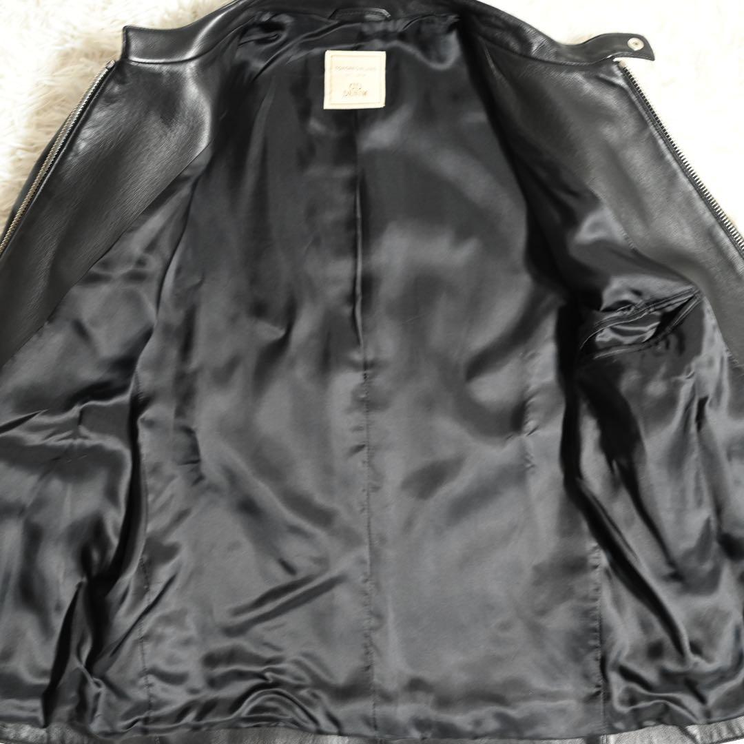 トゥモローランド x デニム レザージャケット ライダースジャケット