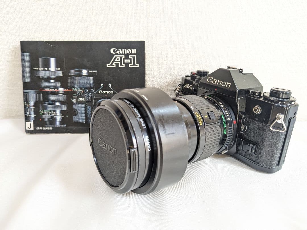 【ジャンク品】 Canon A-1 フィルムカメラ 説明書付き