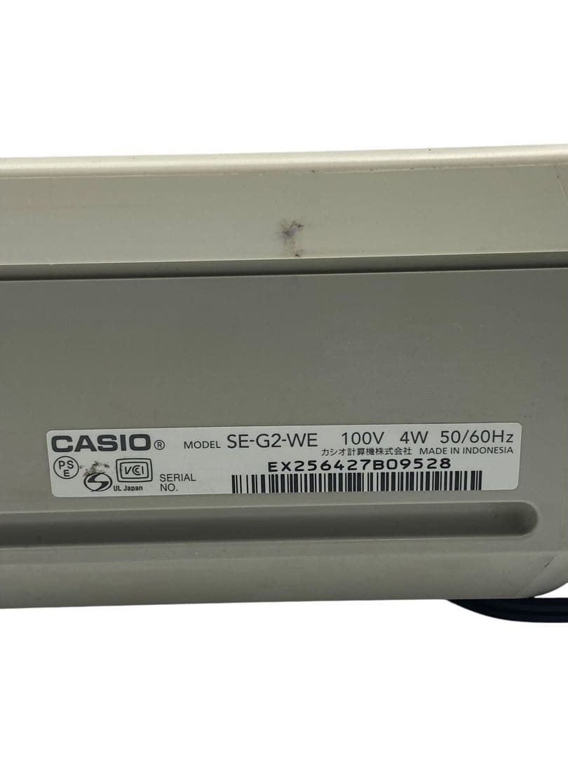 CASIO レジスター SE-G2-WE 100V 4W 50,60Hz共用