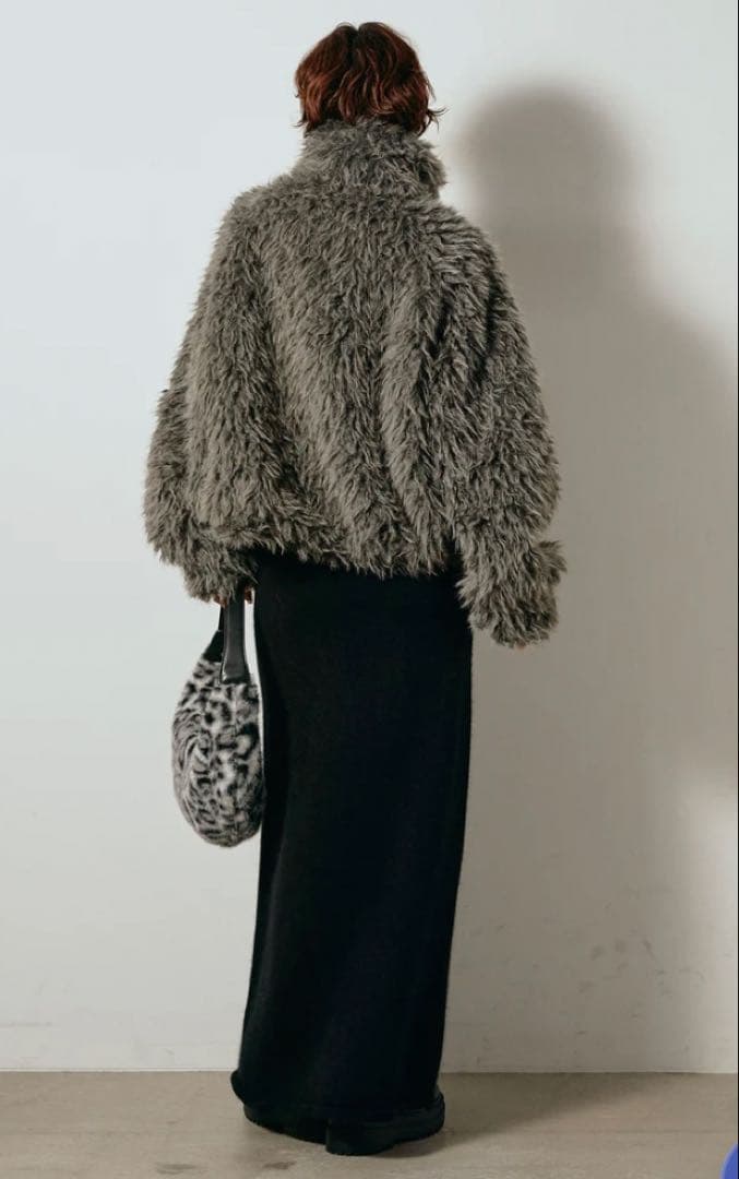 ミックスシープファースタンドブルゾン