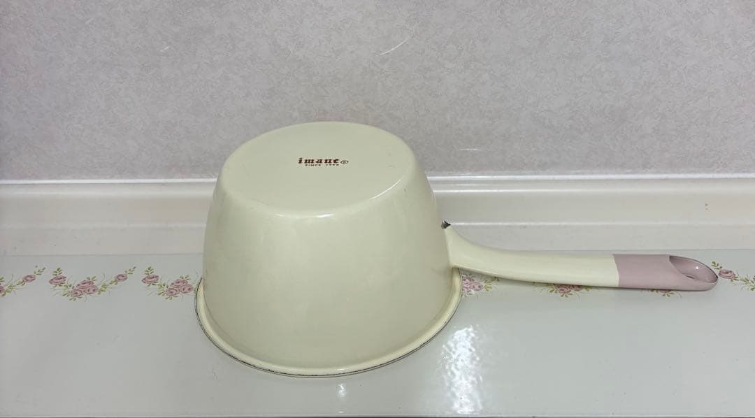 イマン フローラ ミルクパン　ソースパン　片手鍋 ホーロー imane