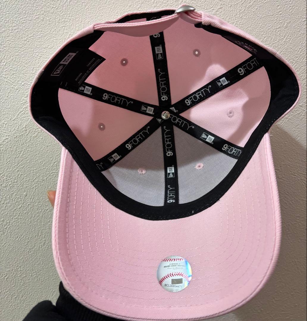 New Era 9FORTY ピンク NY ラインストーン ヤンキース