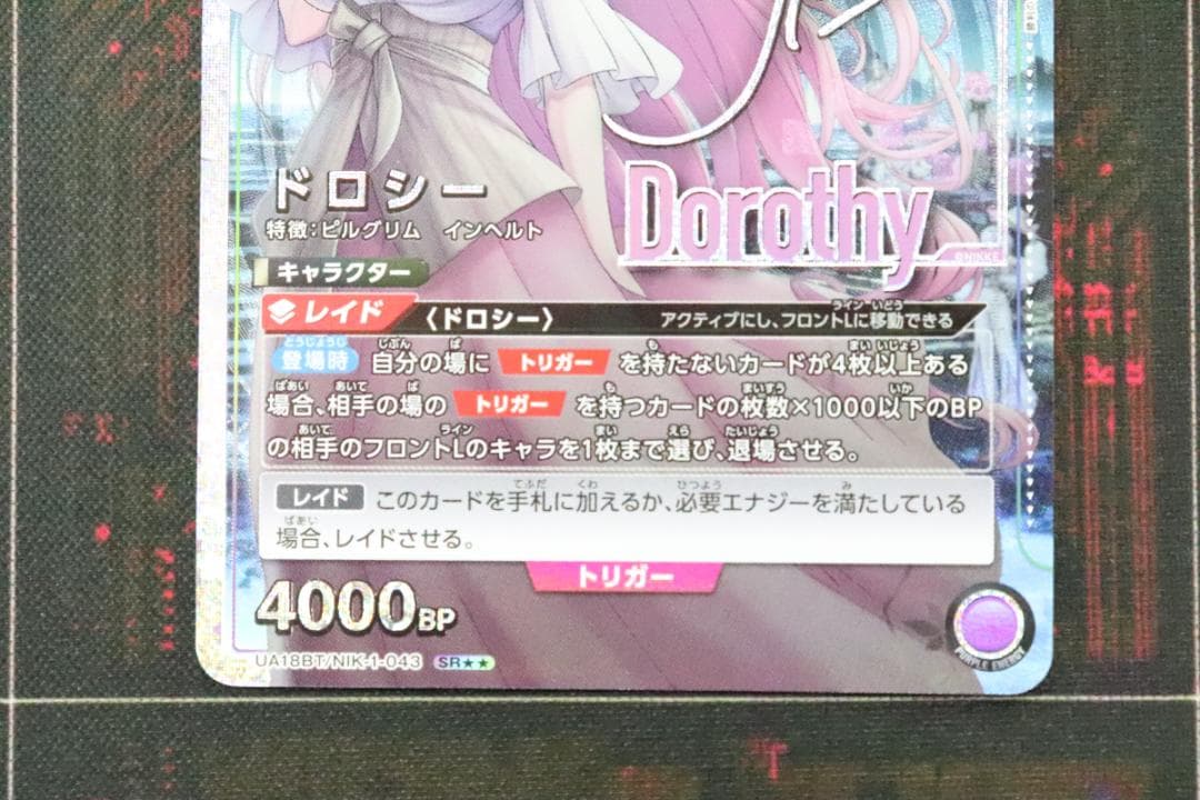 ユニオンアリーナ ドロシー SR☆☆ サイン 44-EY0621-02