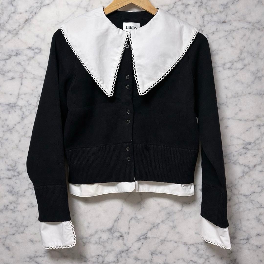 Bibiy. PATTY PILGRIM TOP 黒　ブラック　black