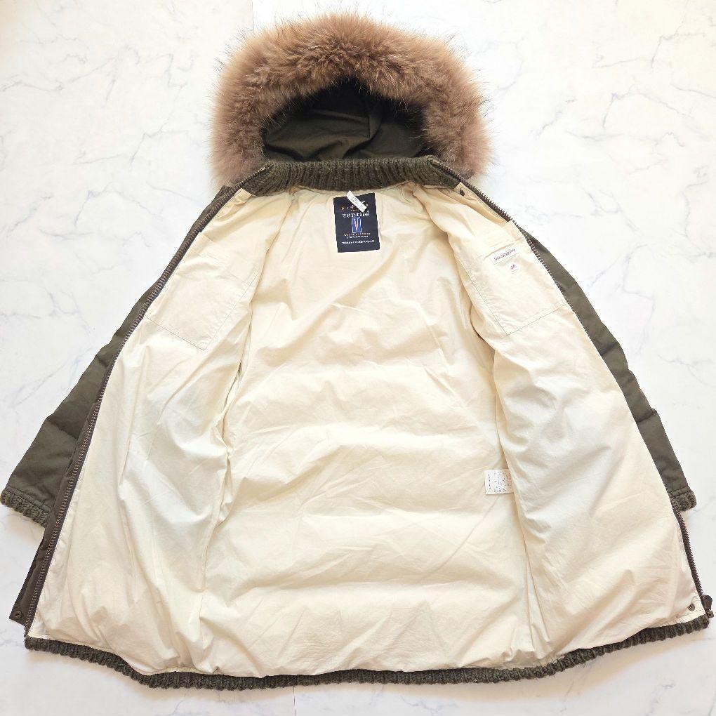 高級素材✨ベンタイル ドレステリア ダウンコート M riri ファー付 ロング