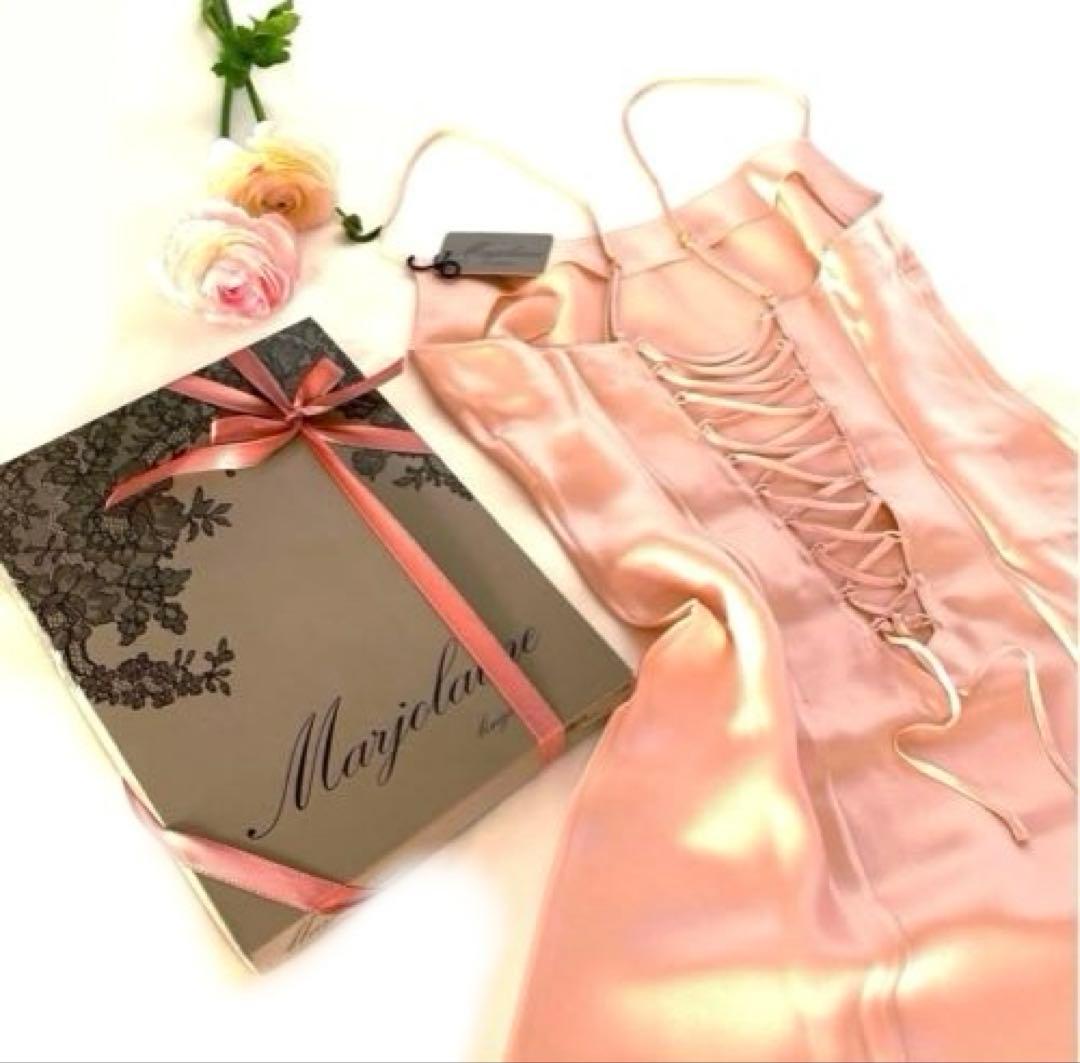 ♡スペシャル♡最高級シルクランジェリー⭐︎ パールピンクのバッククロスベビードール