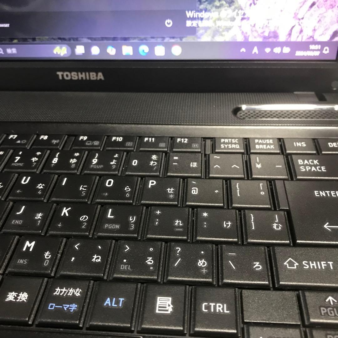 Windowsノート本体 TOSHIBAdayna book Windows11 pentium