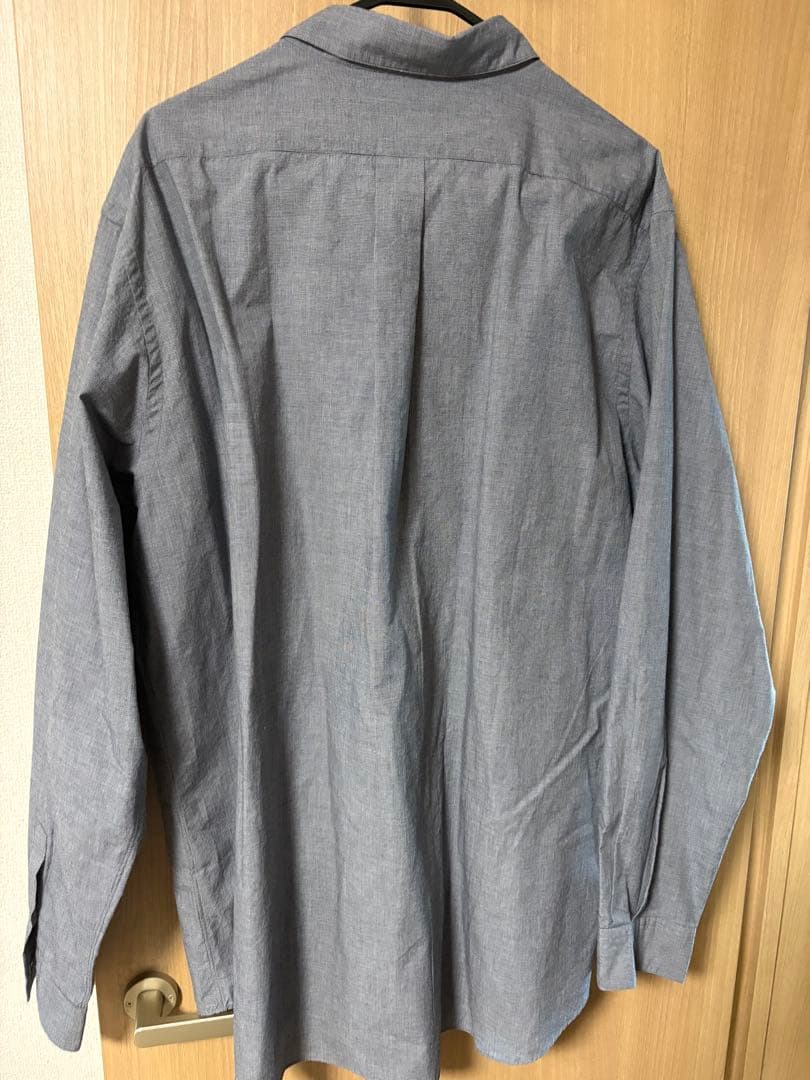 nanamica グレー チェック柄 シャツ XL