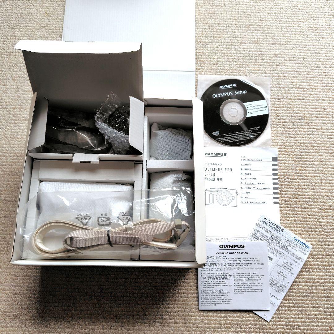 【美品！】OLYMPUS PEN E-PL8 ダブルズーム　ショット数322