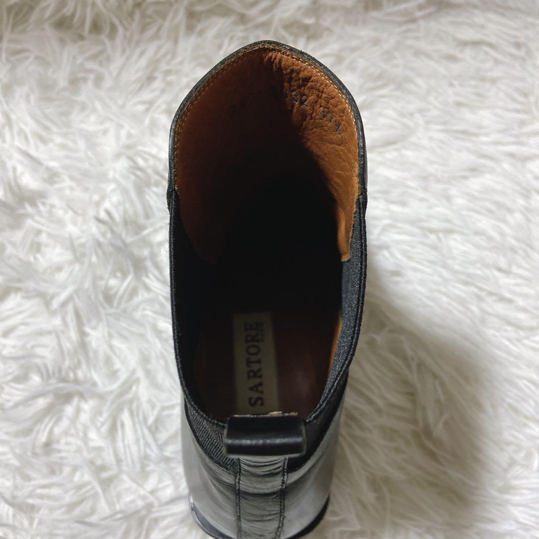 良品⭐️ SARTORE サルトル　サイドゴア　ブーツ　レザー　袋付　37 1/2
