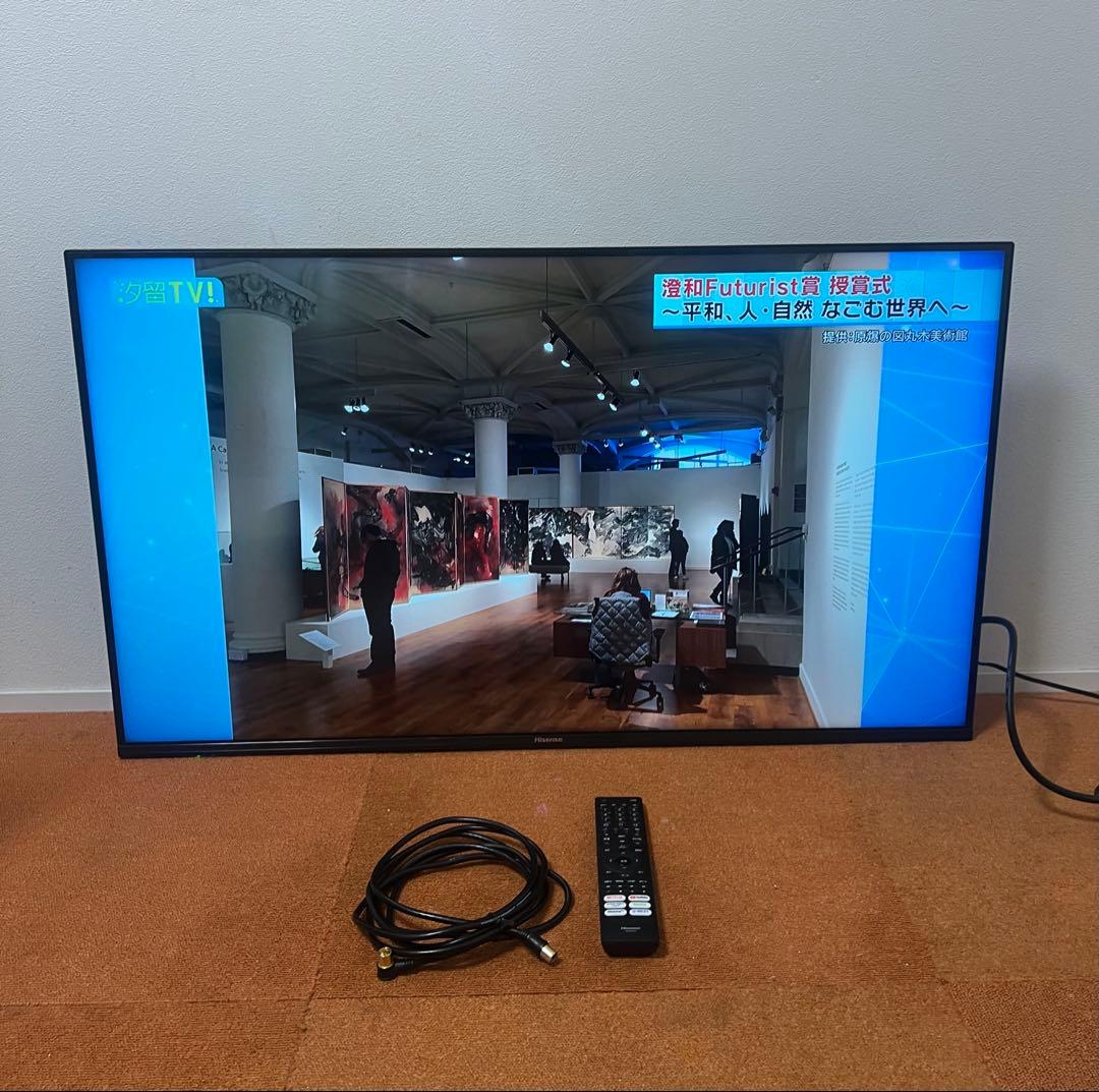 ハイセンス 43V型 テレビ 4Kチューナー内蔵 2020年製 動画アプリ