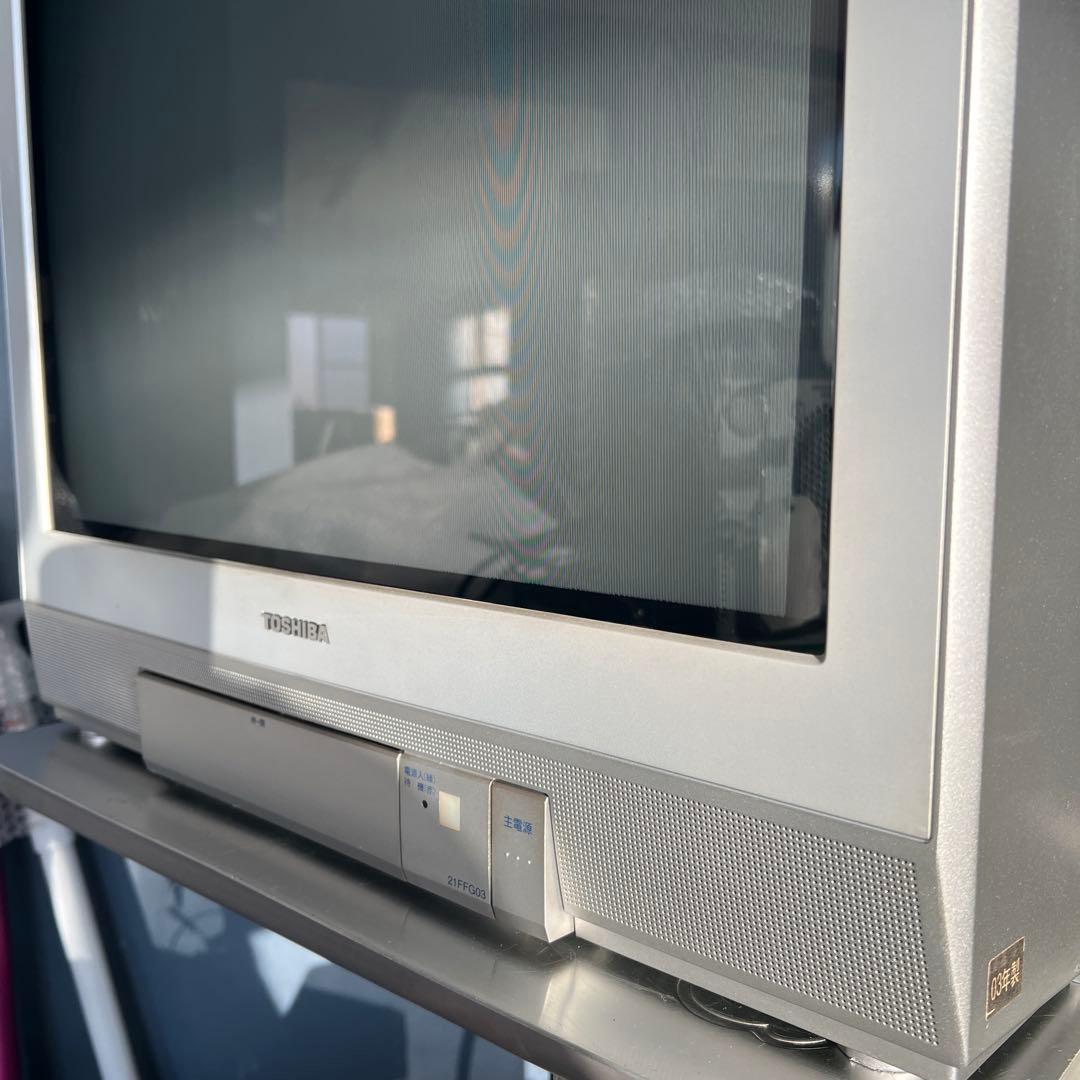 【動作品】 東芝 ブラウン管テレビ 21インチ 21FFG03リモコン付き
