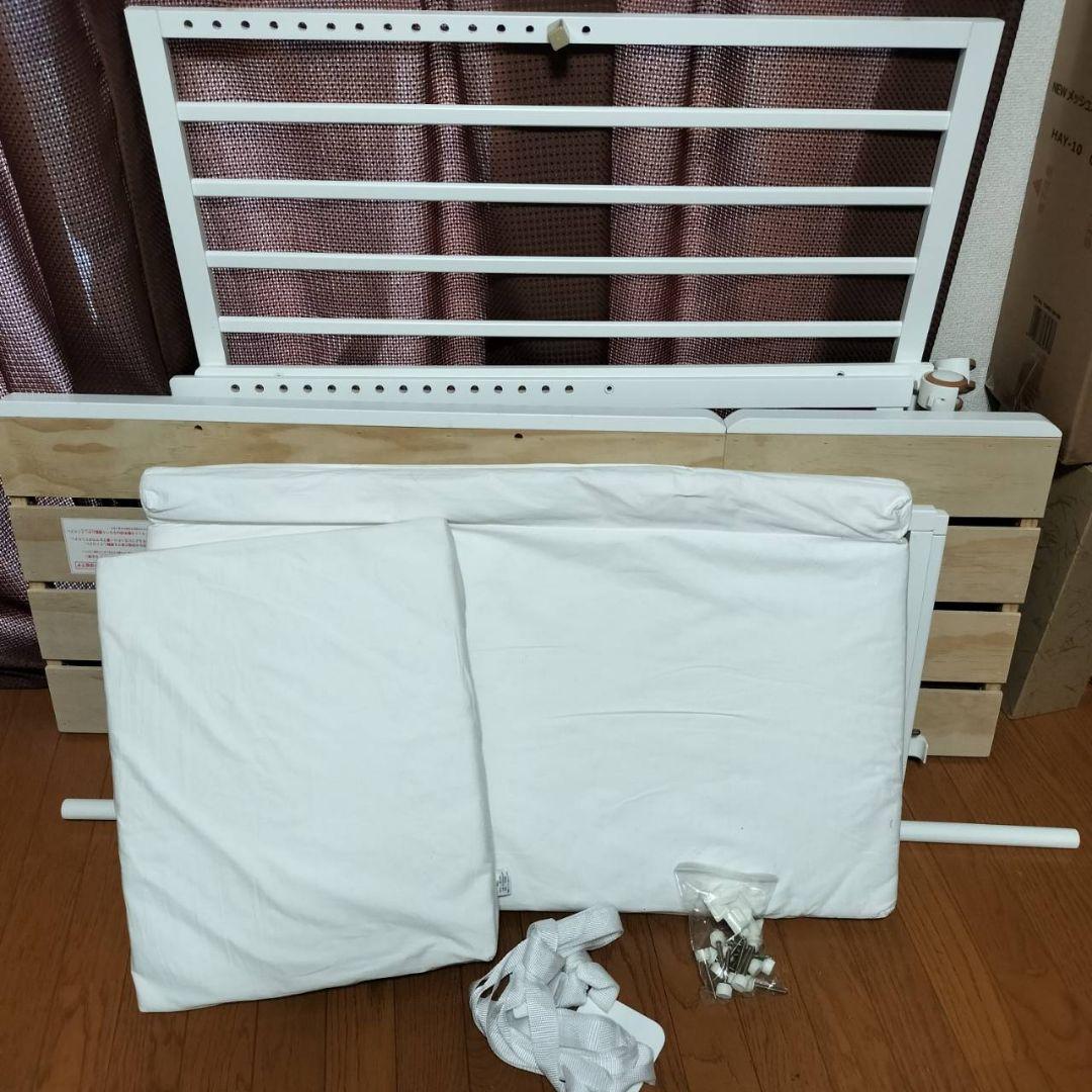 そいねーる＋ロング　ホワイト ベビーベッド 大和屋　マット付き　送料込み