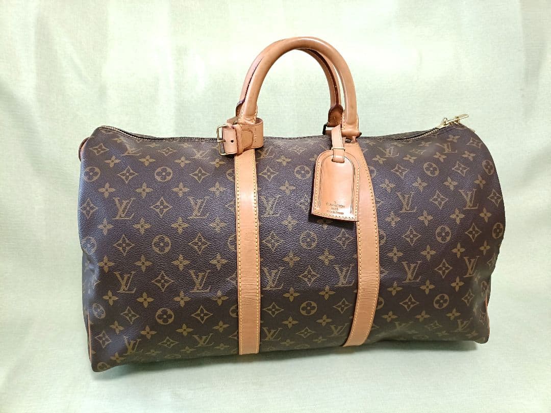 【美品】ルイ ヴィトン キーポル50 モノグラム ボストンバッグ VUITTON