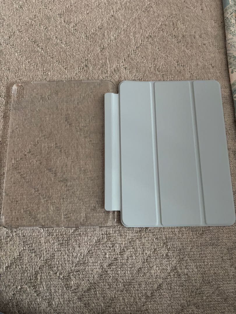 11インチiPadAir128GB ブルー 保護フィルム、カバー付き