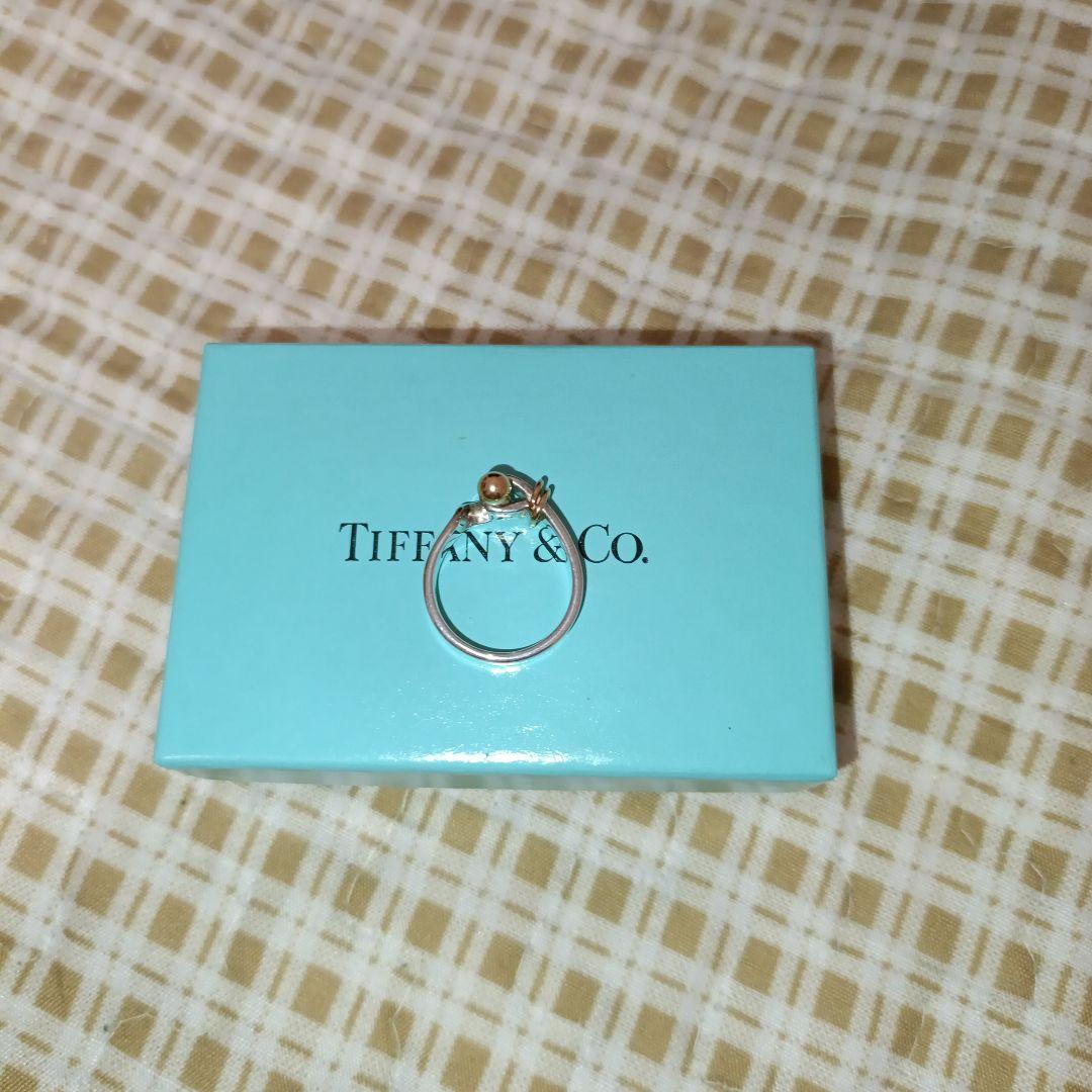 ティファニー フック&アイ リング 925 750 約9号