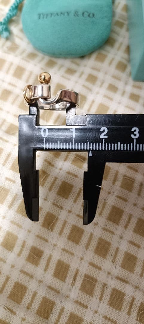 ティファニー フック&アイ リング 925 750 約9号