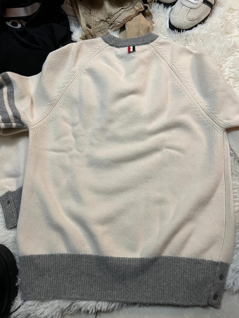 ［美品］トムブラウン　4bar 長袖ニット　ウール100% メンズニット