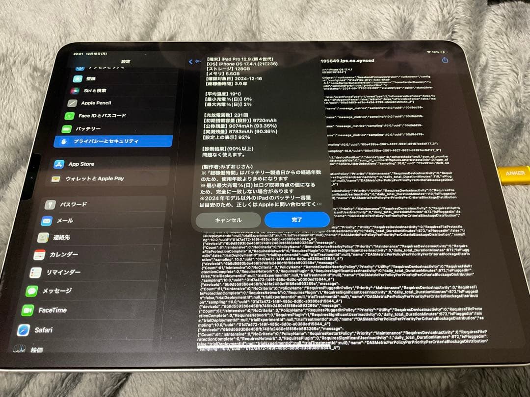 iPad Pro第4世代12.9インチ WiFiモデル 128GB